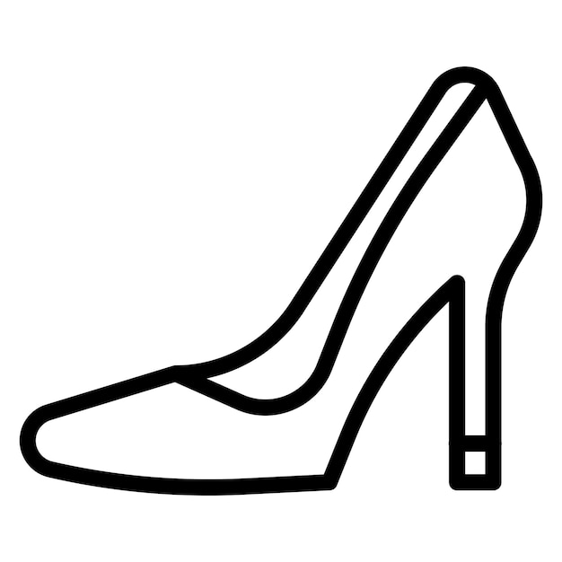 Ilustracja ikony wektorowej High Heel z zestawu ikon odzieży