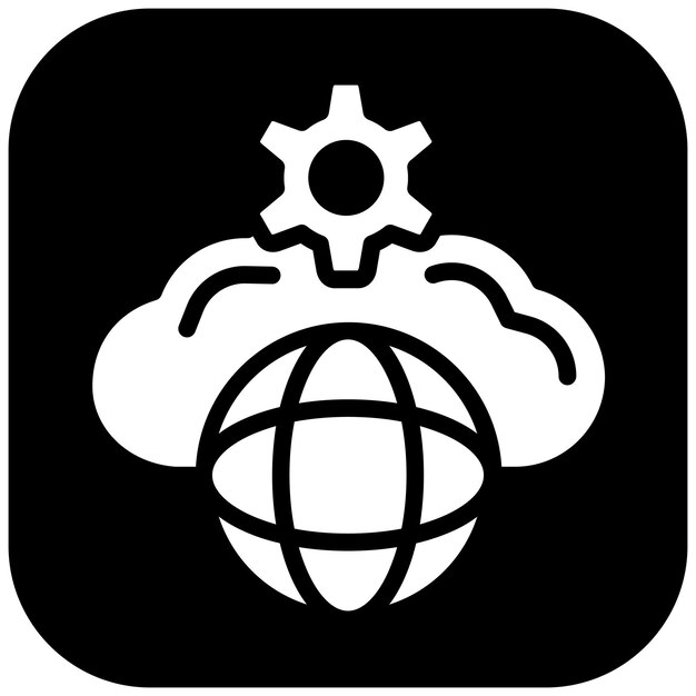 Ilustracja ikony wektorowej integracji sieci Networking Iconset