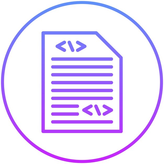 Ilustracja ikony wektorowej kodu źródłowego zestawu ikon No Code