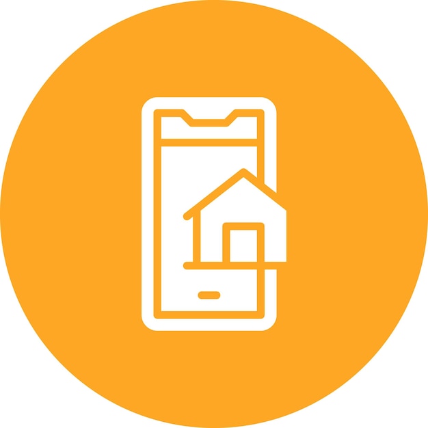 Ilustracja ikony wektorowej kontroli domu Smart City