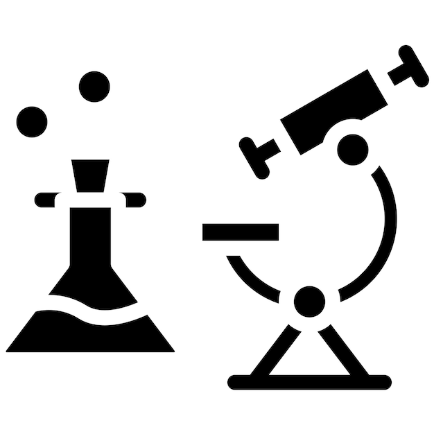 Ilustracja ikony wektorowej laboratorium