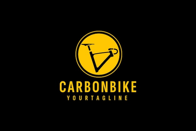 Plik wektorowy ilustracja ikony wektorowej logo roweru węglowego