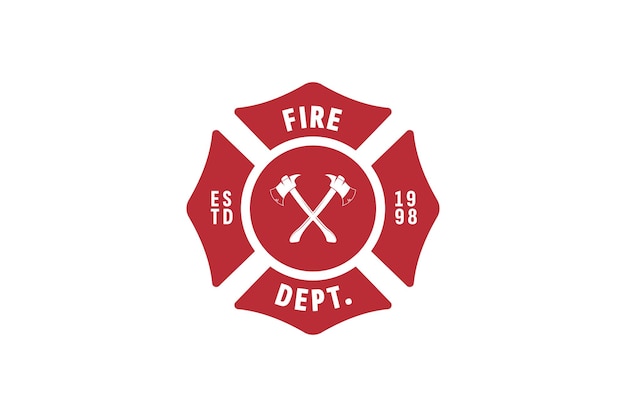 Ilustracja Ikony Wektorowej Logo Straży Pożarnej