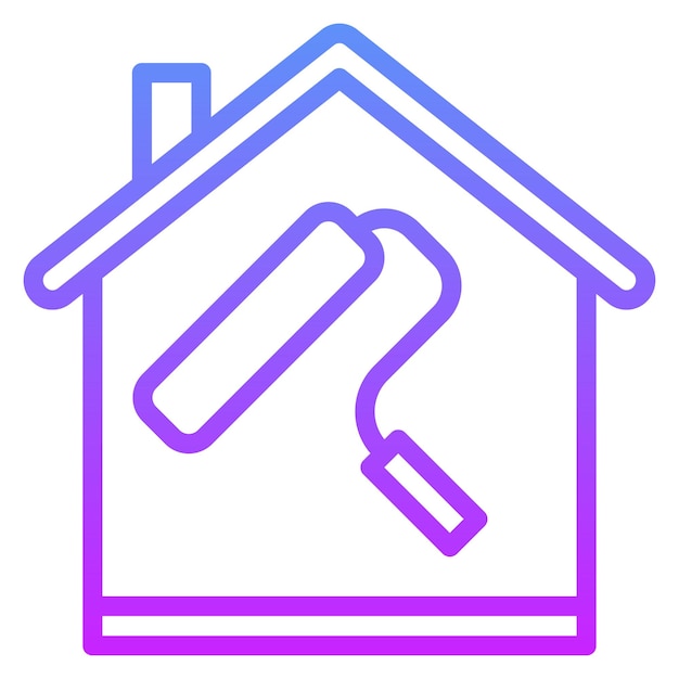Plik wektorowy ilustracja ikony wektorowej naprawy domu z zestawu ikon nieruchomości