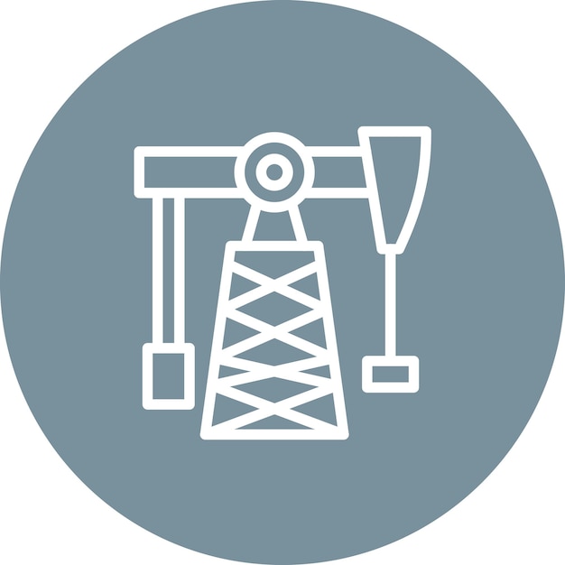 Ilustracja ikony wektorowej pompy olejowej Desert Iconset