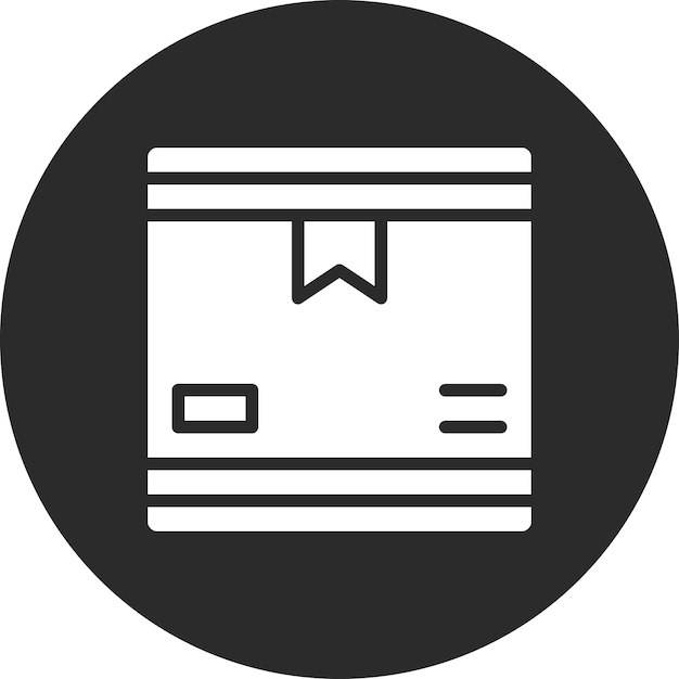 Ilustracja ikony wektorowej pudełka Office Stationery