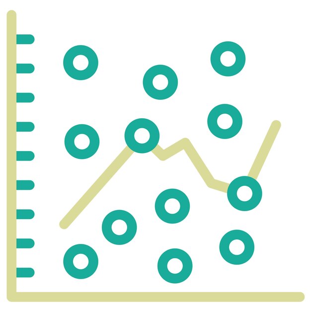 Plik wektorowy ilustracja ikony wektorowej scatter plot z zestawu ikon infographics