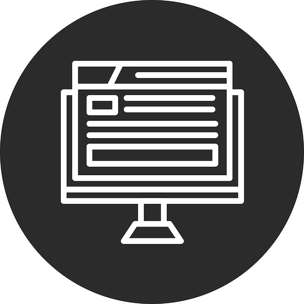 Ilustracja ikony wektorowej strony internetowej ikony Cyber Security