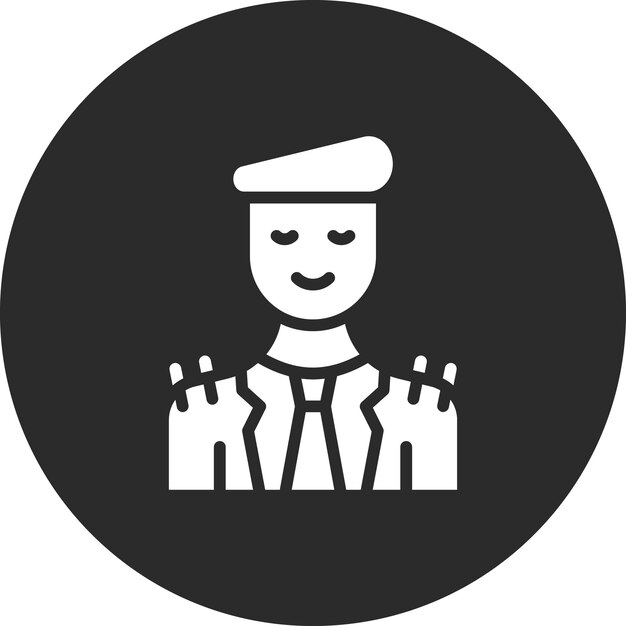 Ilustracja ikony wektorowej żołnierza z zestawu ikon Cinema