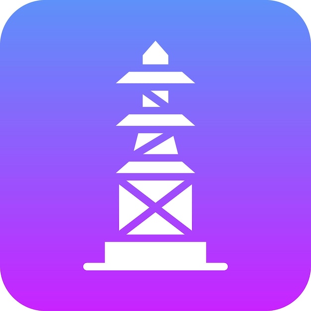 Plik wektorowy ilustracja ikony wieży wektorowej smart city