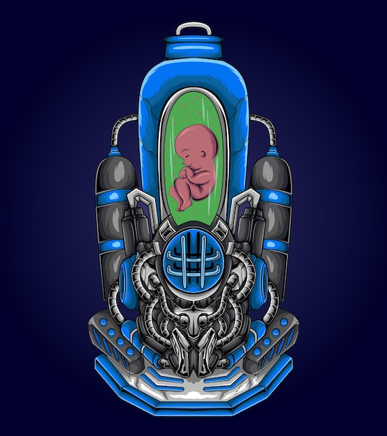 Ilustracja Ivf Z Koncepcją Robota