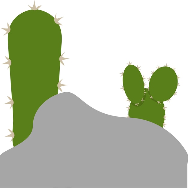 Plik wektorowy ilustracja kaktusa