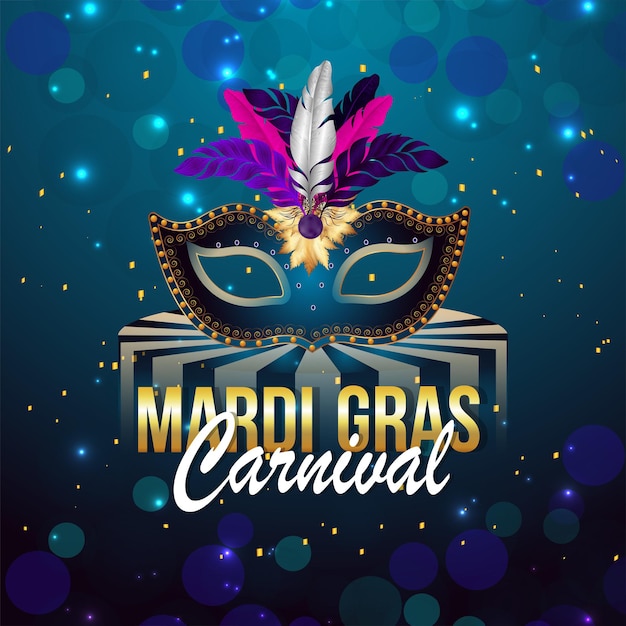 Ilustracja Karnawał Mardi Gras