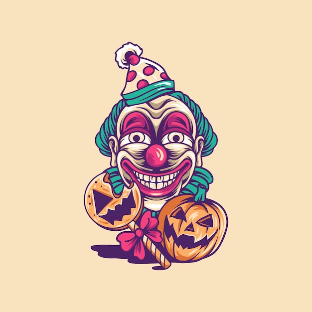 Ilustracja Klauna Na Halloween