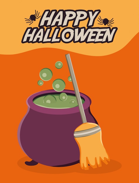 Ilustracja Kocioł Halloween