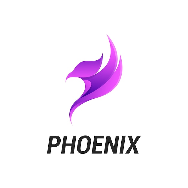 Ilustracja Kolorowe Logo Phoenix