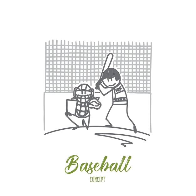 Ilustracja Koncepcja Baseballu