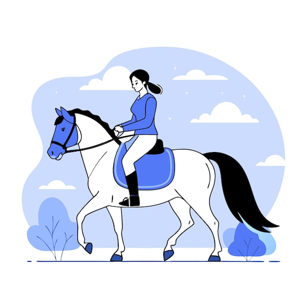 Ilustracja Koncepcja konia