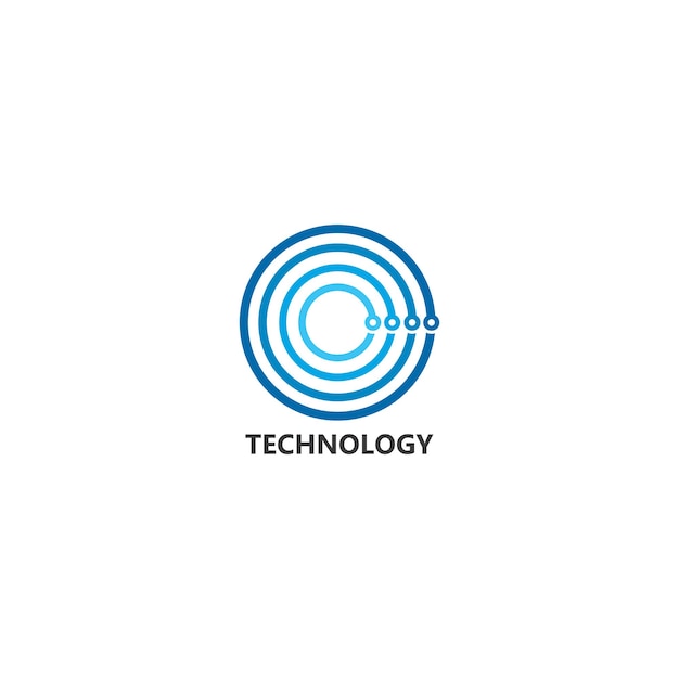 Ilustracja koncepcja technologii Logo wektor