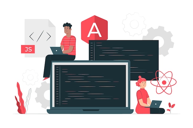 Ilustracja koncepcji ram JavaScript