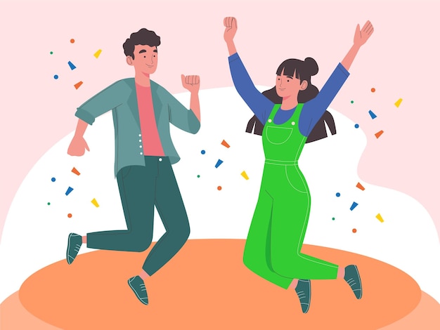 Ilustracja koncepcyjna Jubilant Jubilant Stylowy i piękny
