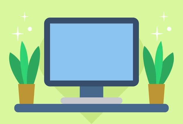 Ilustracja koncepcyjna Lcd Stylowy i piękny desdign