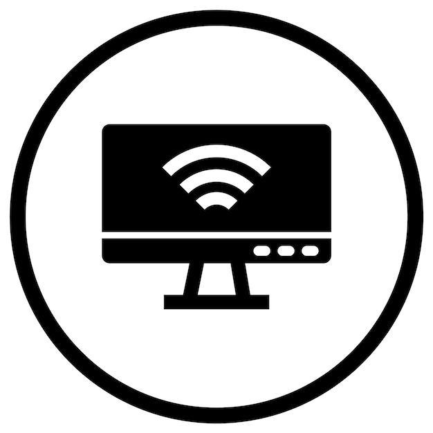 Ilustracja konstrukcji ikony wektorowej LCD