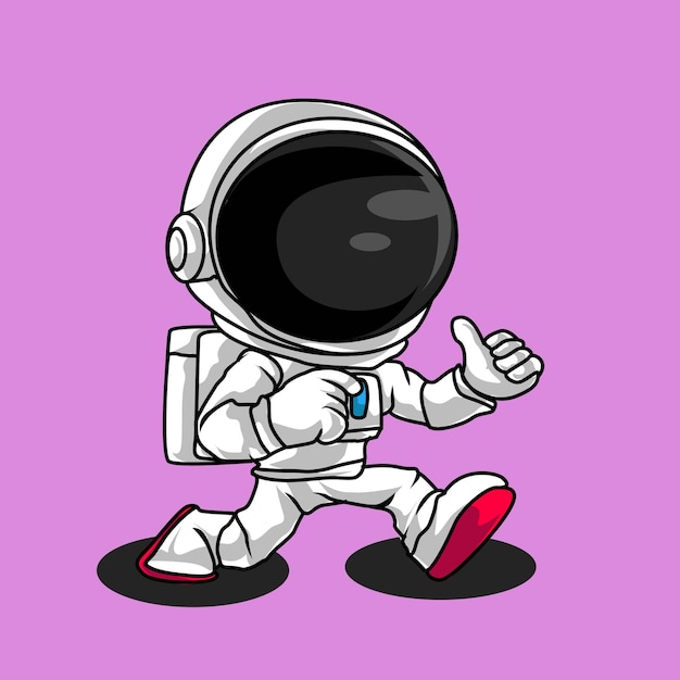 ilustracja kosmiczny astronauta urocza pozycja