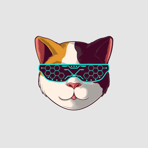Ilustracja kota w uroczym stylu