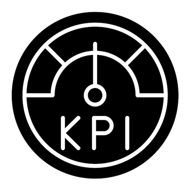 Ilustracja Kpi Glyph Solid Black