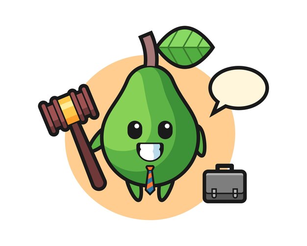 Ilustracja kreskówka awokado