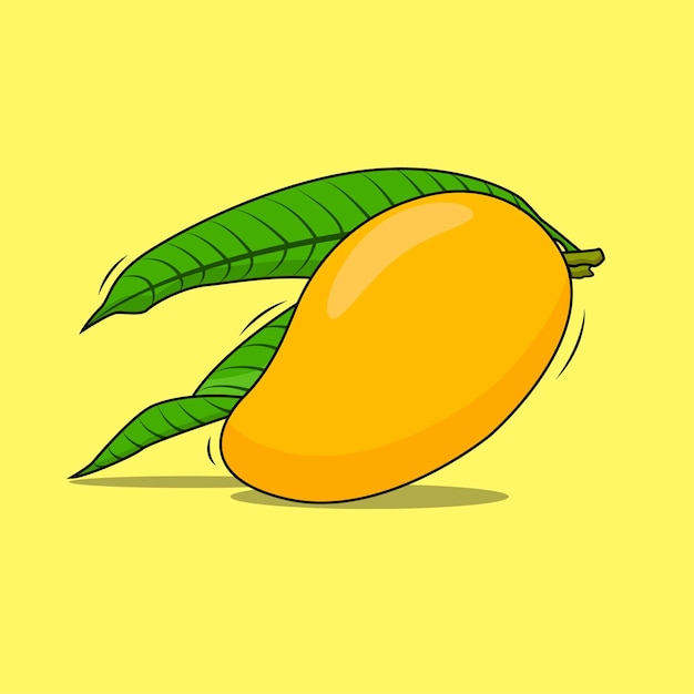 Ilustracja kreskówka owoc mango