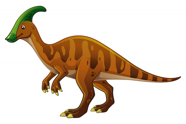 Ilustracja Kreskówka Parasaurolophus