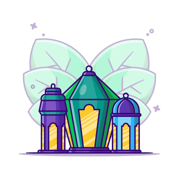 Ilustracja Kreskówka Ramadan Kareem Lantern