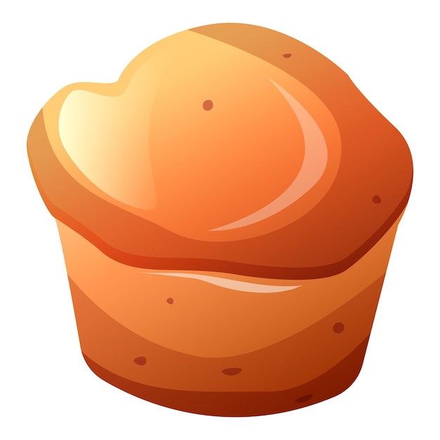 Plik wektorowy ilustracja kreskówki wektorowej muffina słodki słodki deser ikona klipartu ciasta chleba