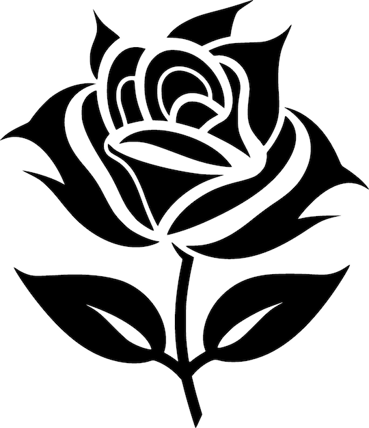 Plik wektorowy ilustracja kwiatów czarno-białych wektorów