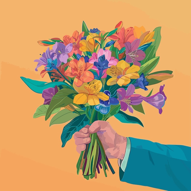 Wektor ilustracja kwiatów