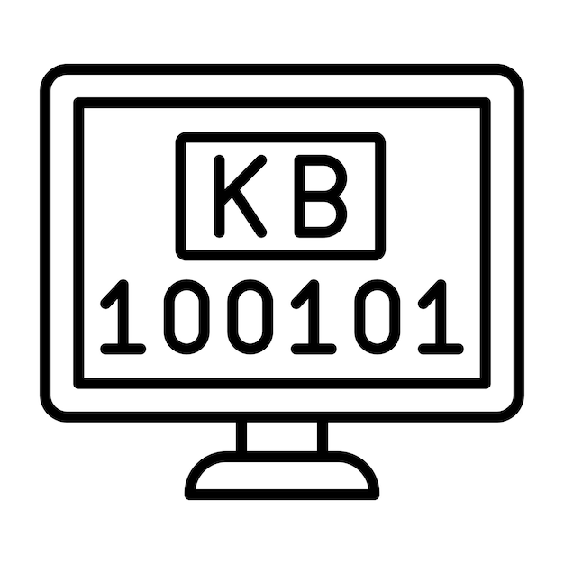 Ilustracja linii kilobytowej