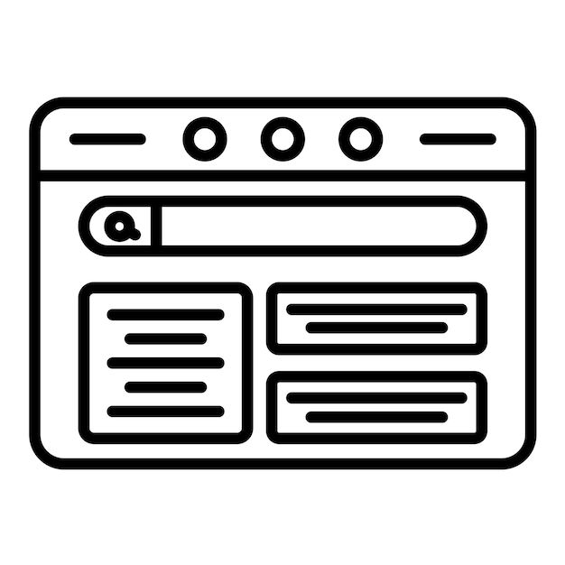 Ilustracja linii projektowania strony internetowej