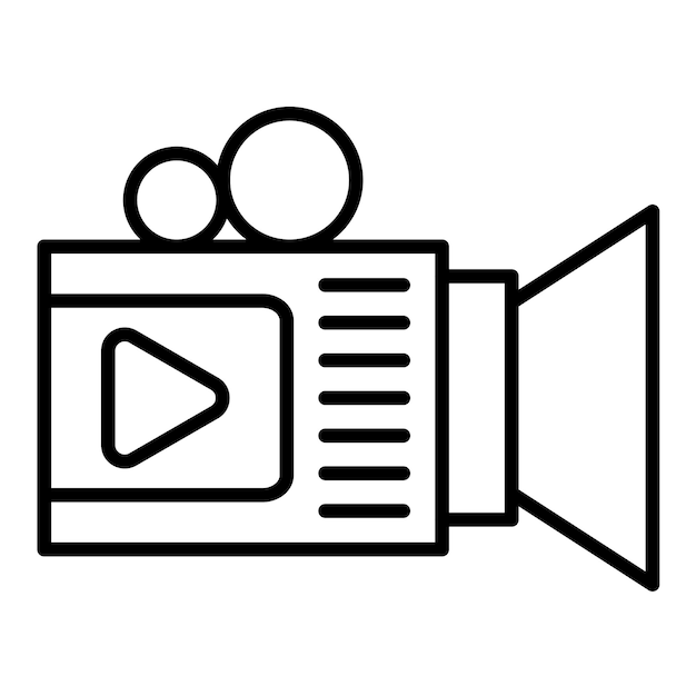 Ilustracja linii rejestratora wideo