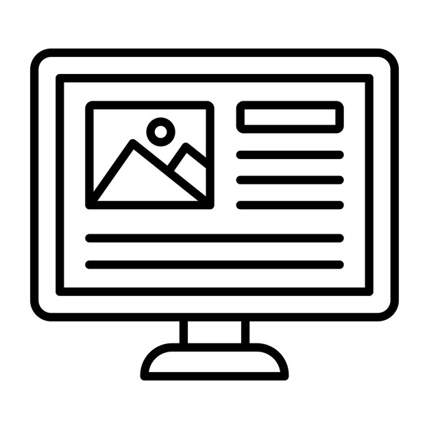 Ilustracja linii Ui Design