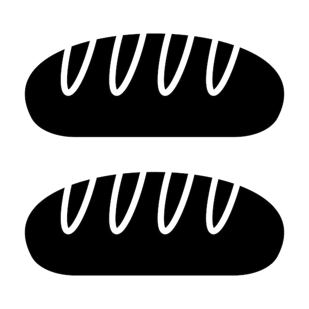 Ilustracja Loaf Glyph Solid Black
