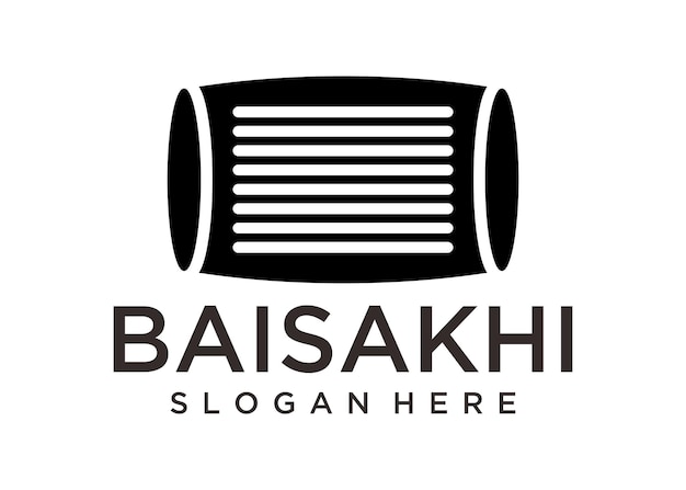 Plik wektorowy ilustracja logo baisakhi, które jest marką.