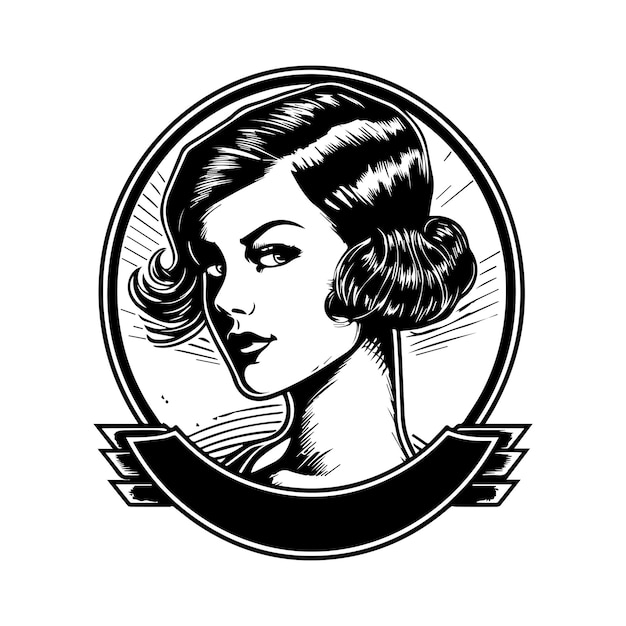 Plik wektorowy ilustracja logo barbershop ma klasyczny design