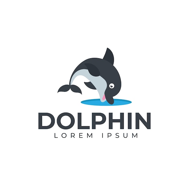 Ilustracja Logo Delfina