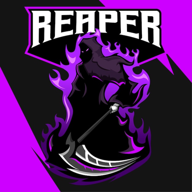 ILUSTRACJA LOGO E-SPORT MASKOTKI REAPER