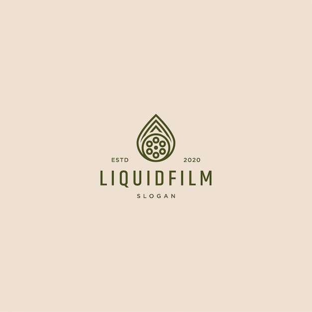 Ilustracja logo filmu płynnego