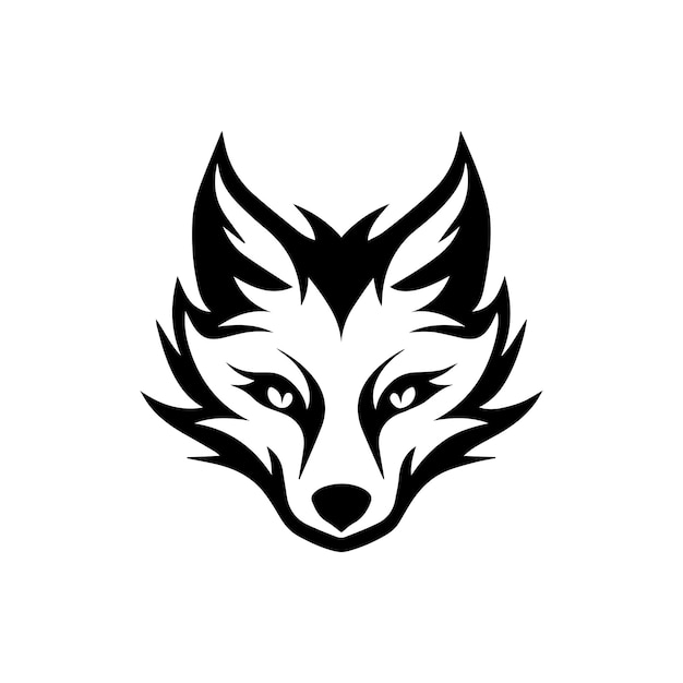 ilustracja logo głowa wilka