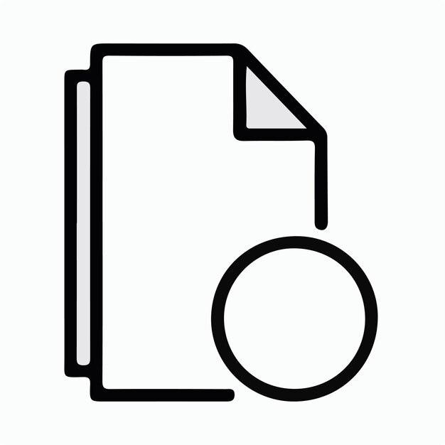 ilustracja logo ikony pliku folderu dla ui