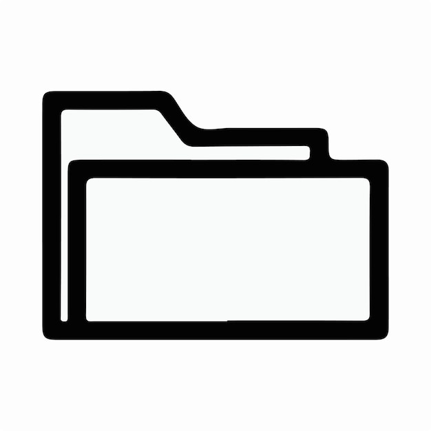 ilustracja logo ikony pliku folderu dla ui